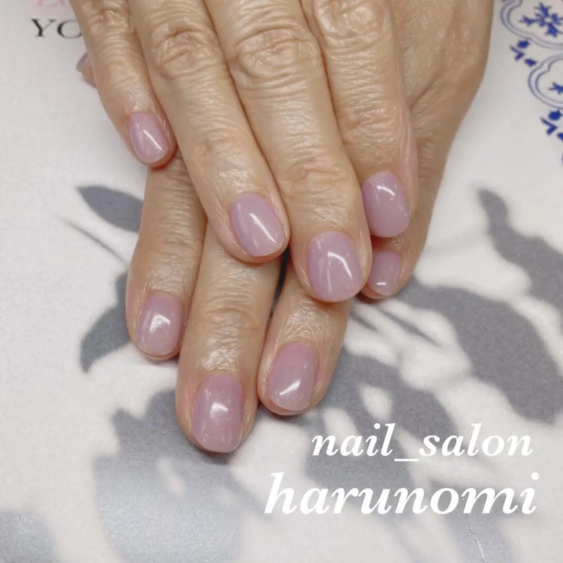 ネイル パープル ハンドネイル nailroom harunomiのネイルデザイン
