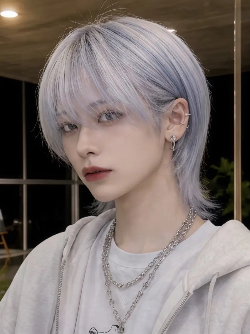 ショート カラー メンズ メンズブリーチ メンズハイトーン ブリーチ ケアブリーチ ハイトーンカラー ヘアカラー ヤリタ カケルのヘアスタイル