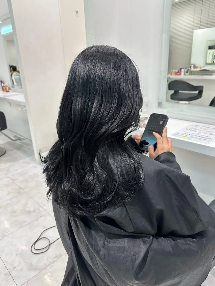 ロング カラー ケアカラー ロング カット ヘアカラー 🐺韓国風メンズ特化 あさひ🐺のヘアスタイル