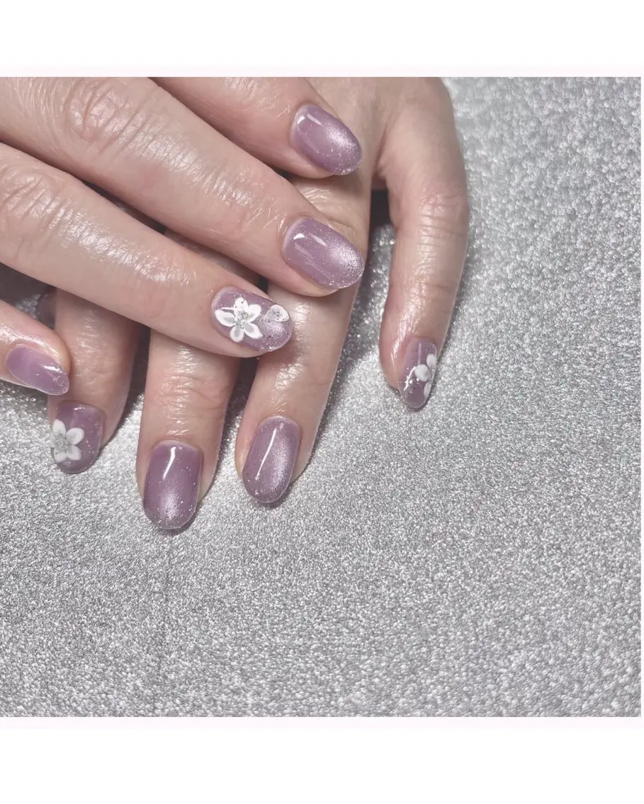 ネイル ラメ(グリッター) ラメグラデーション マグネットネイル BEE NAILのネイルデザイン