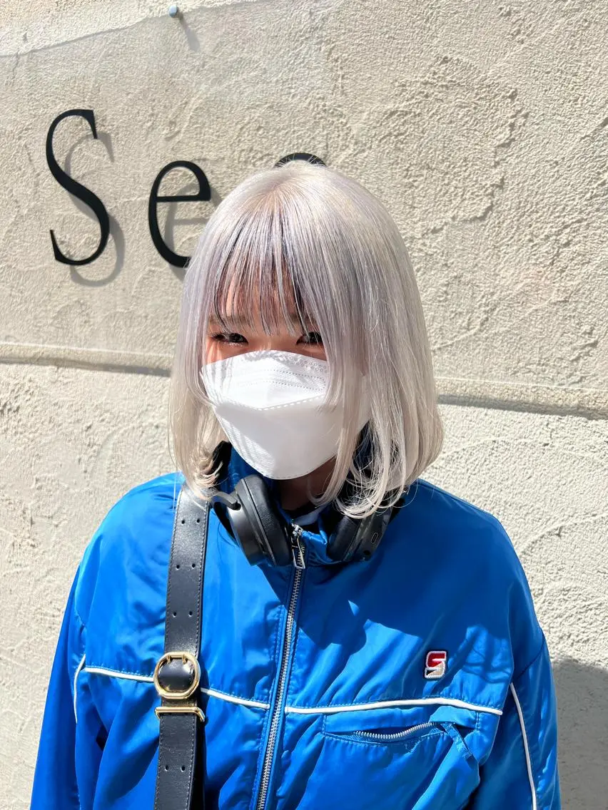 【ハイトーンカラーはこちら💁‍♂️】ケアブリーチを使用🥳トリプルカラー+高保湿トリートメントの写真