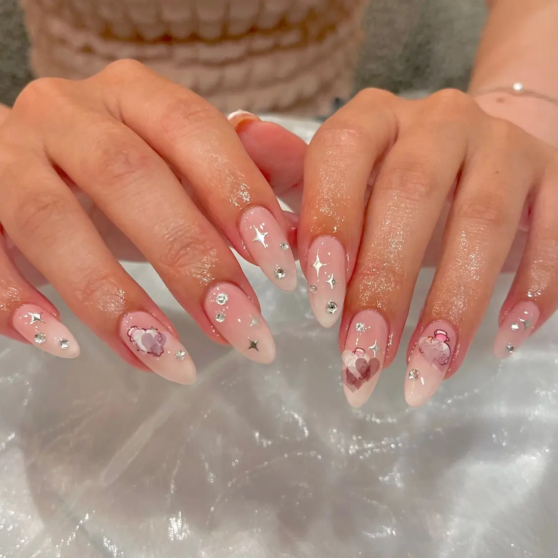 ネイル キラキラネイル 持ち込み ハンドネイル COCO NAILのネイルデザイン