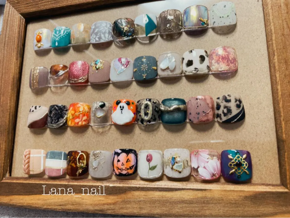 👣【オフ無】フット両親指アートコースの写真
