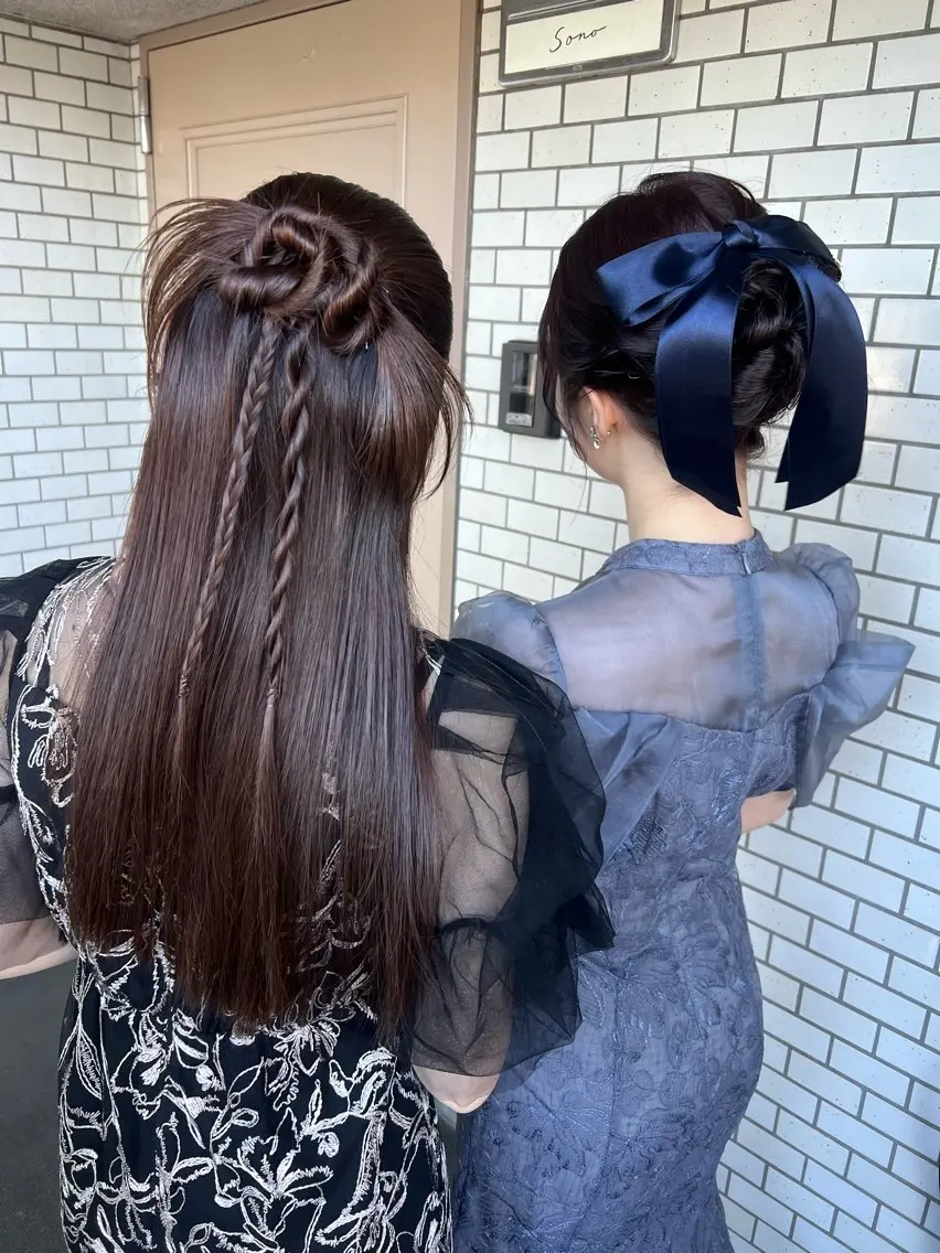 ヘアアレンジ ヘアセット 大人可愛いヘアメイク 💋🧚♀️しずかのヘアスタイル