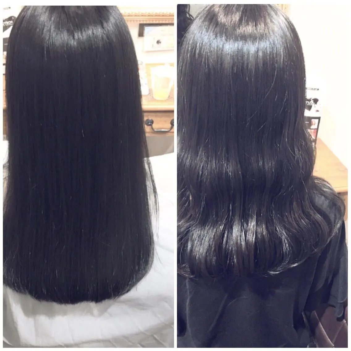 セミロング カラー ヘアアレンジ ブルーカラー タンバルモリ ムルギョル巻き 柔らか垢抜けｶﾗｰと ｶｯﾄ🫧ASUKAのヘアスタイル