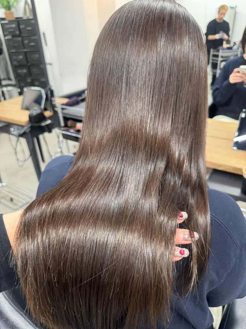 セミロング カラー ヘアカラー トリートメント Rico / bob/グレージュのヘアスタイル