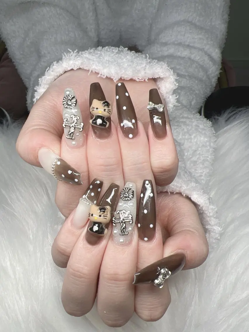 ネイル ハンドネイル Lee Nails チップ長さだし専門店のネイルデザイン