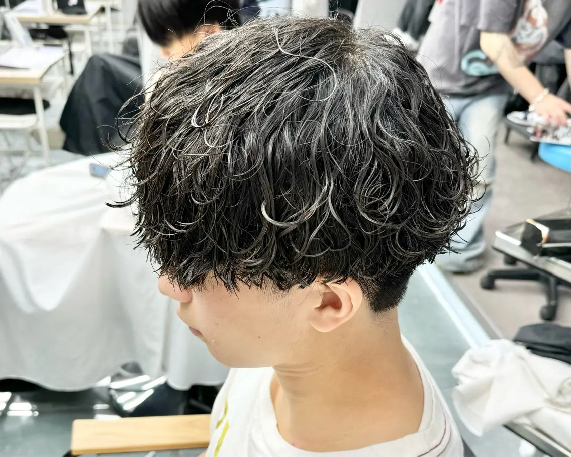 ショート パーマ メンズ カット パーマ men's/perm colorDaijuのヘアスタイル