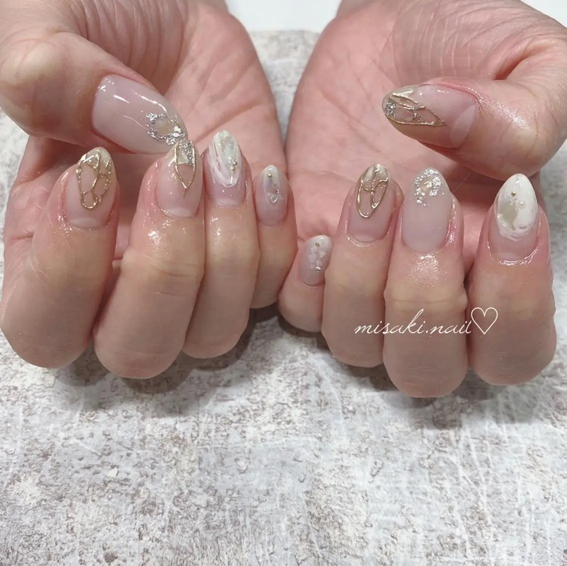 ネイル 韓国ネイル ワンホンネイル ハンドネイル nailsalon miinailsのネイルデザイン