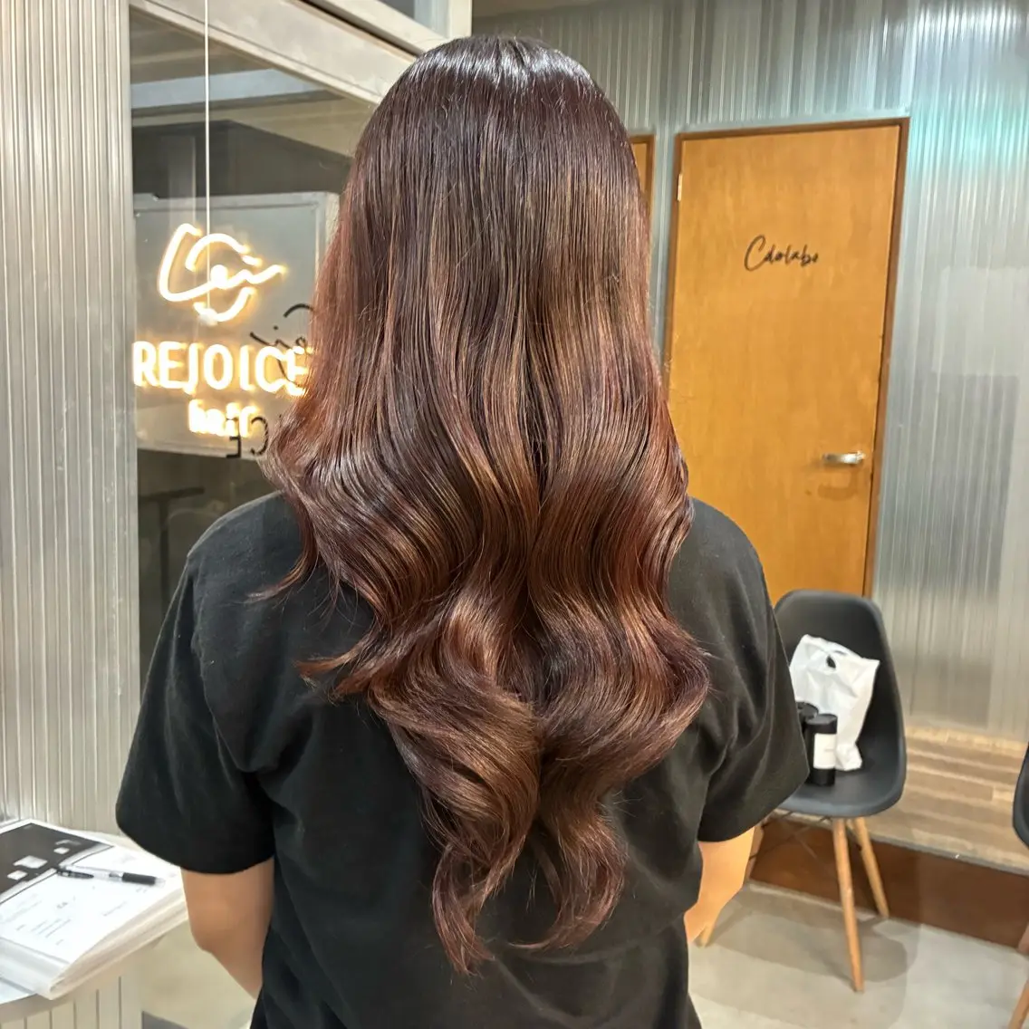 セミロング カラー ブリーチ ブラウンカラー 透明感カラー ブリーチなしカラー ピンクカラー ヘアカラー トリートメント Saya/透明感/ カラーリストのヘアスタイル