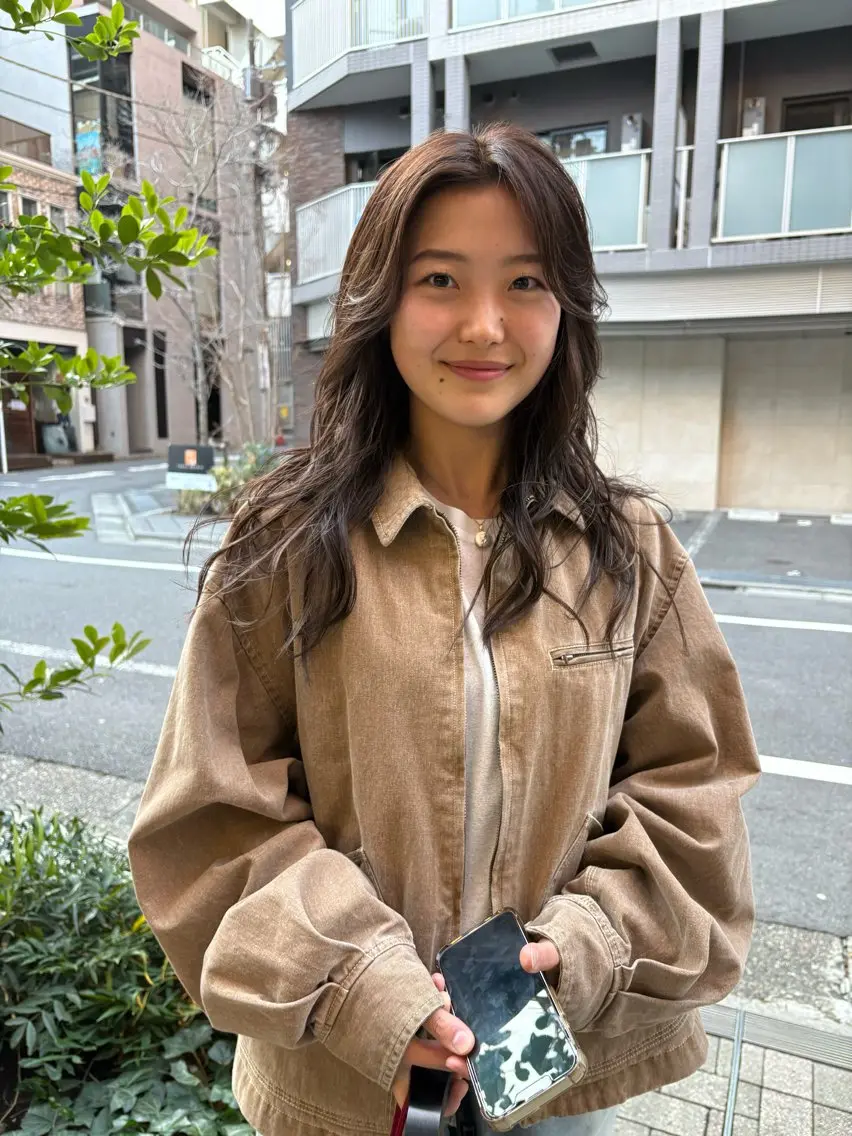 ロング カラー カット ヘアカラー eri kinjoのヘアスタイル