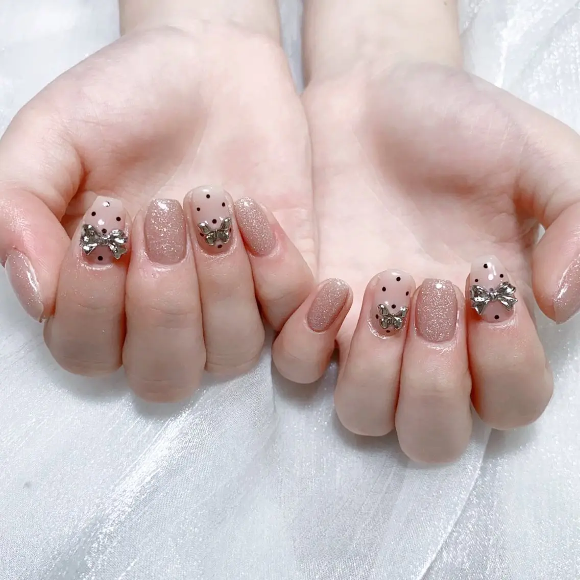 メンズ ネイル メンズ韓国風 アートネイル オーロラネイル ガーリー キラキラネイル ハンドネイル Nail salon 木にいるのネイルデザイン