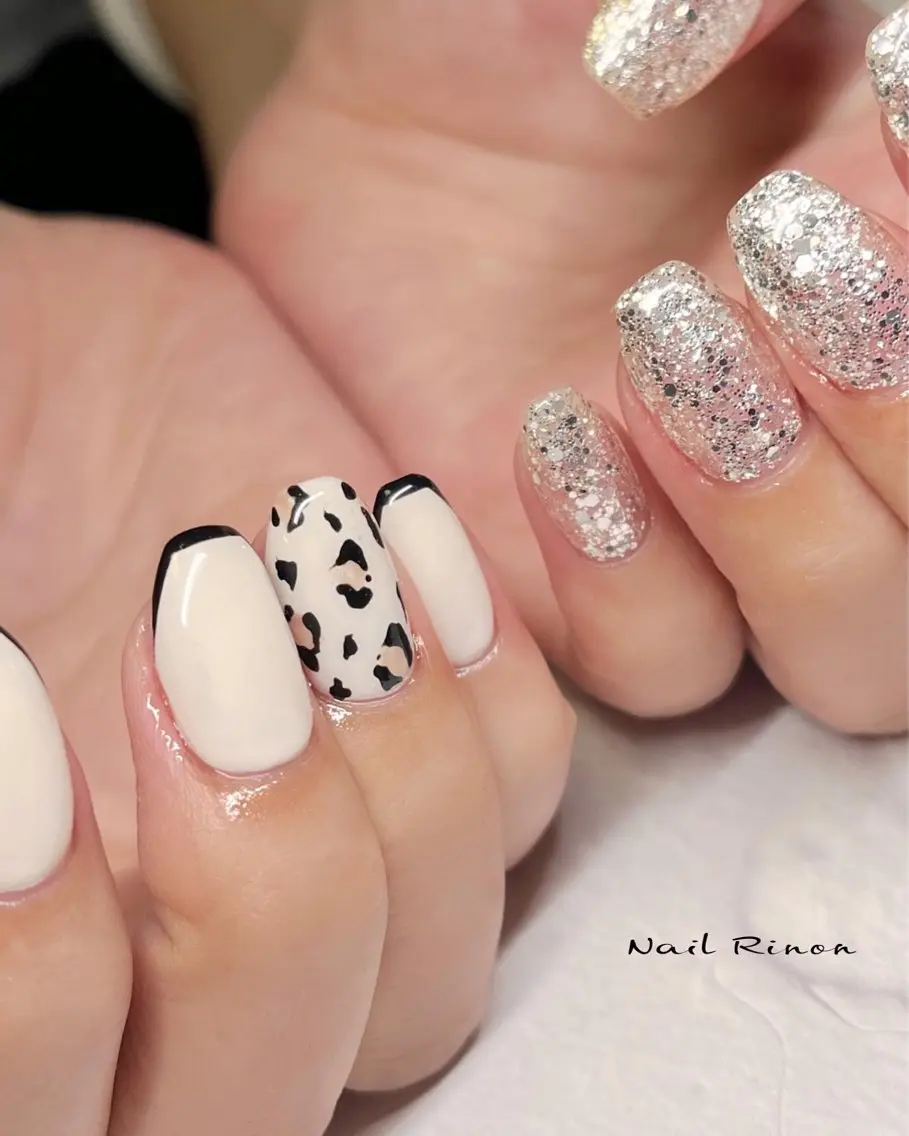 ネイル アニマル柄 ハンドネイル Nail Rinonのネイルデザイン