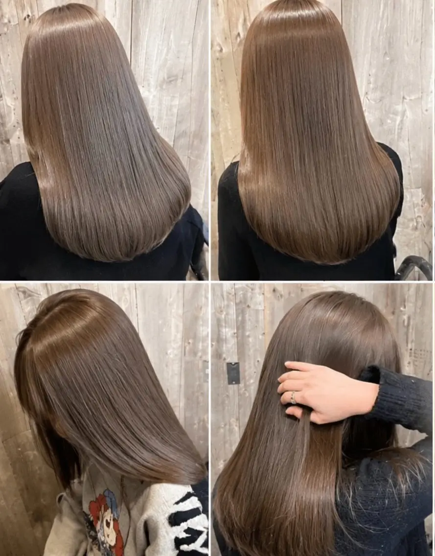 期間限定 透明感ブリーチなしダブルカラー➕カット➕保湿トリートメントの写真