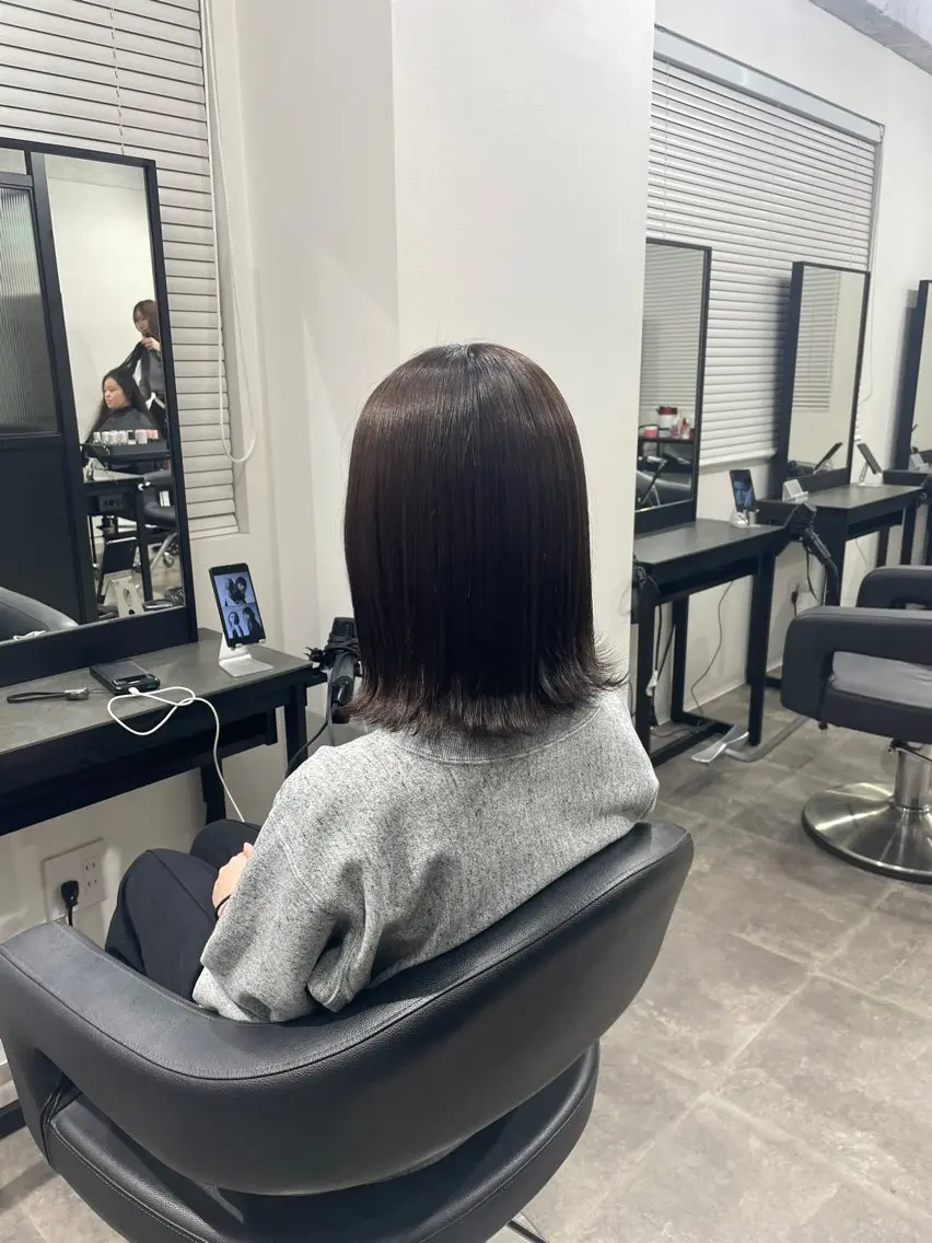 ミディアム カラー 🤍透明感推しカラー 🤍yui‪💞✨のヘアスタイル