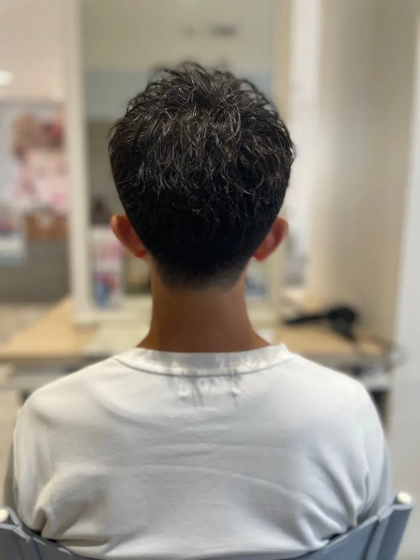 ショート パーマ メンズ カット パーマ メンズパーマ/カット / 古川　諒のヘアスタイル