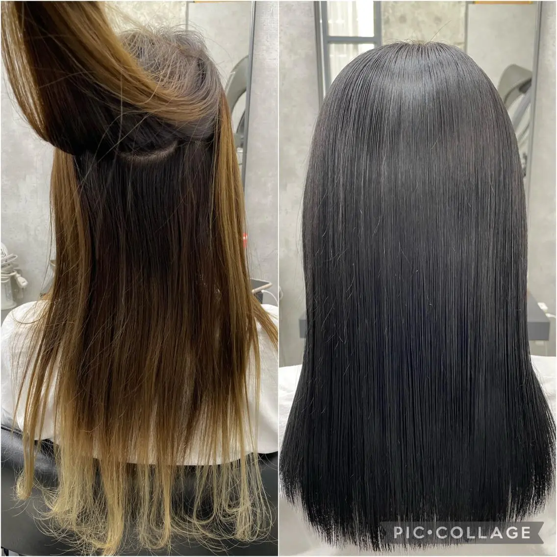 ロング 髪質改善 カット ヘアカラー 縮毛矯正 トリートメント 梅雨対策すぐ巻ける ☔️縮毛矯正勝倉　麗のヘアスタイル