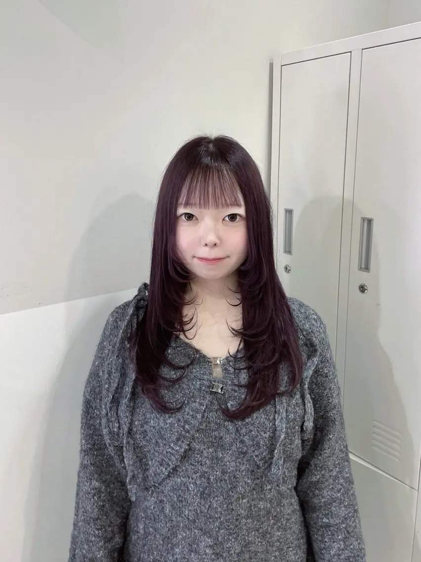 カラー ラベンダーカラー ラベンダーピンク ピンクカラー カット ヘアカラー トリートメント 🎀tomoka🎀 髪質改善/ハイトーンのヘアスタイル