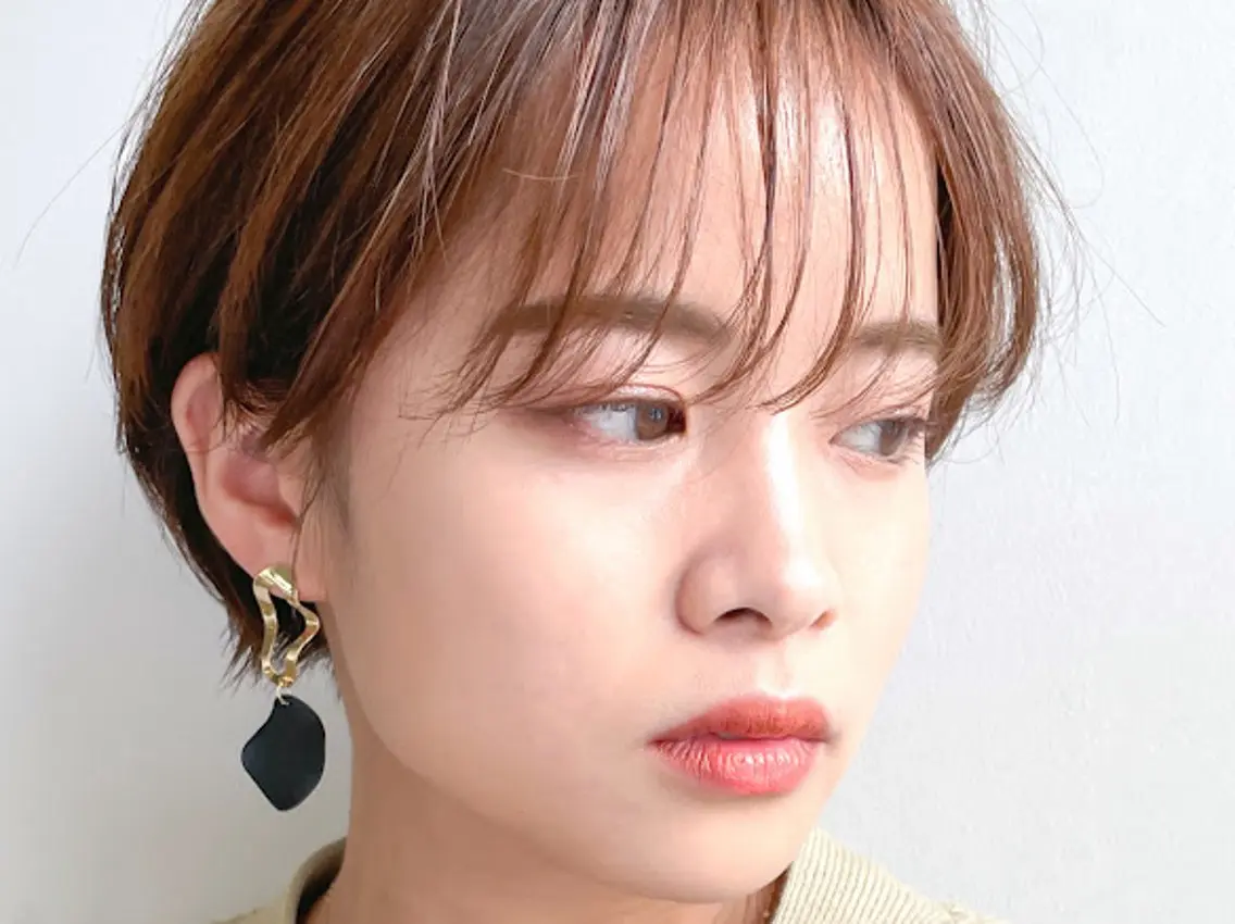 ショート カット トリートメント 切りっぱなしボブ× 透明感カラー 原田のヘアスタイル