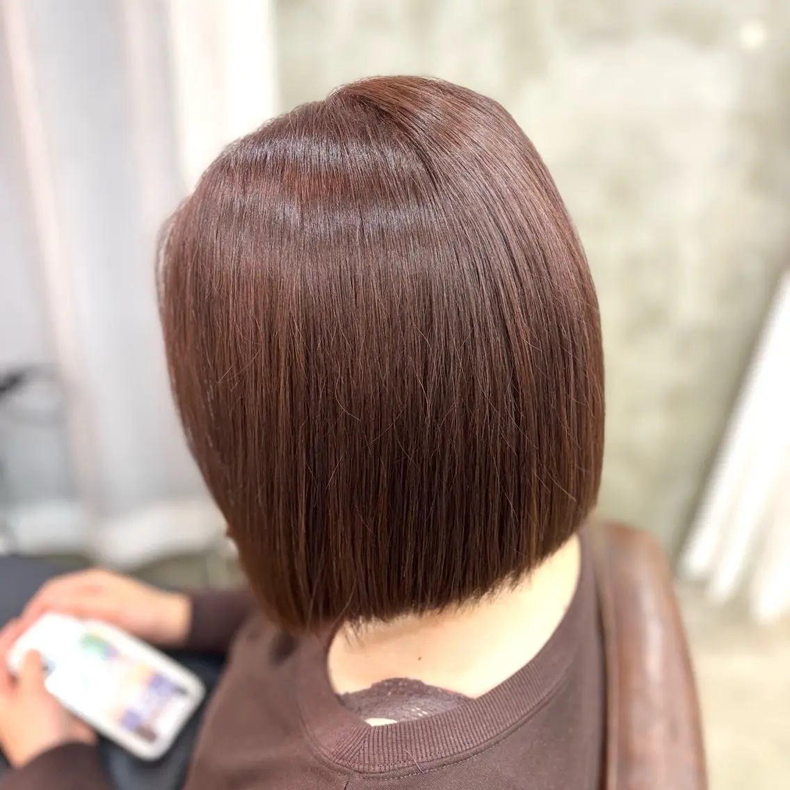 ショート カラー ラベンダーカラー ヘアカラー トリートメント 艶髪‎カラー🤍 RIKAのヘアスタイル