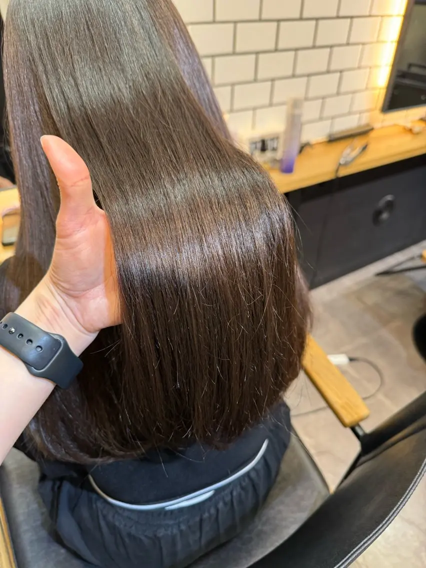 ロング 髪質改善 似合わせカット 縮毛矯正 トリートメント 吉祥寺プルエクステ 🌟Hiraiのヘアスタイル