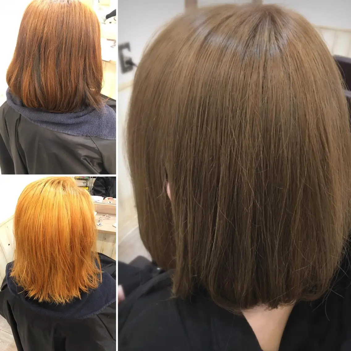 ショート カラー ベージュカラー ブリーチ 日高 香織のヘアスタイル