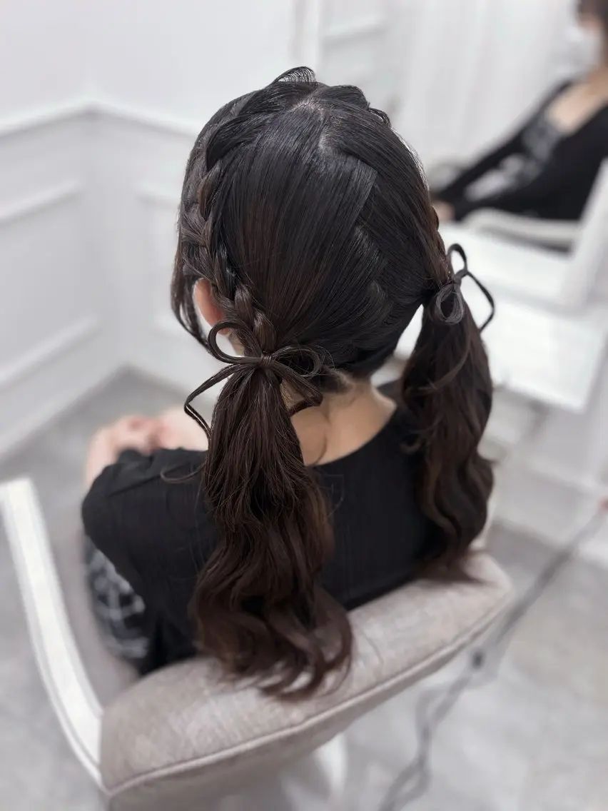 ロング ヘアアレンジ ツインテール ヘアセット 徳倉 碧葉のヘアスタイル