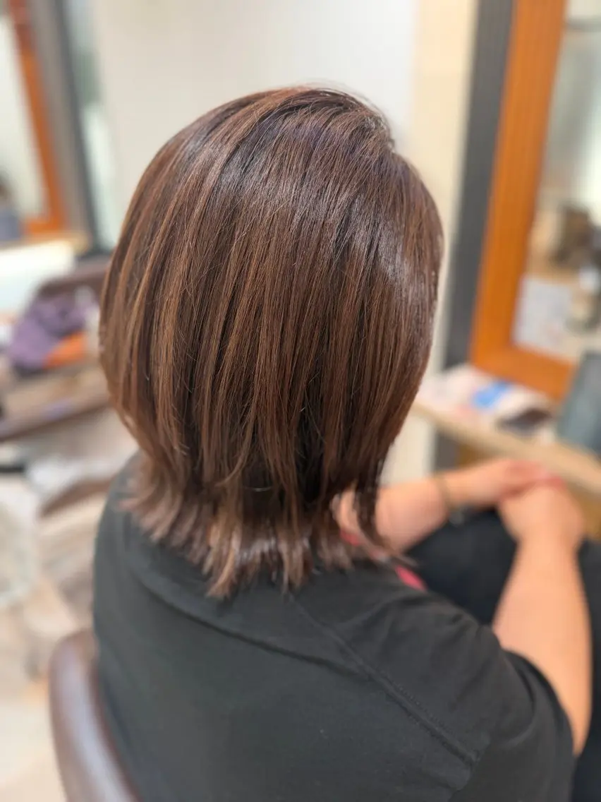 ショート ボブレイヤー ボブ レイヤーカット 外ハネヘア ボブ🫧透明感カラー 💎Sayakaのヘアスタイル