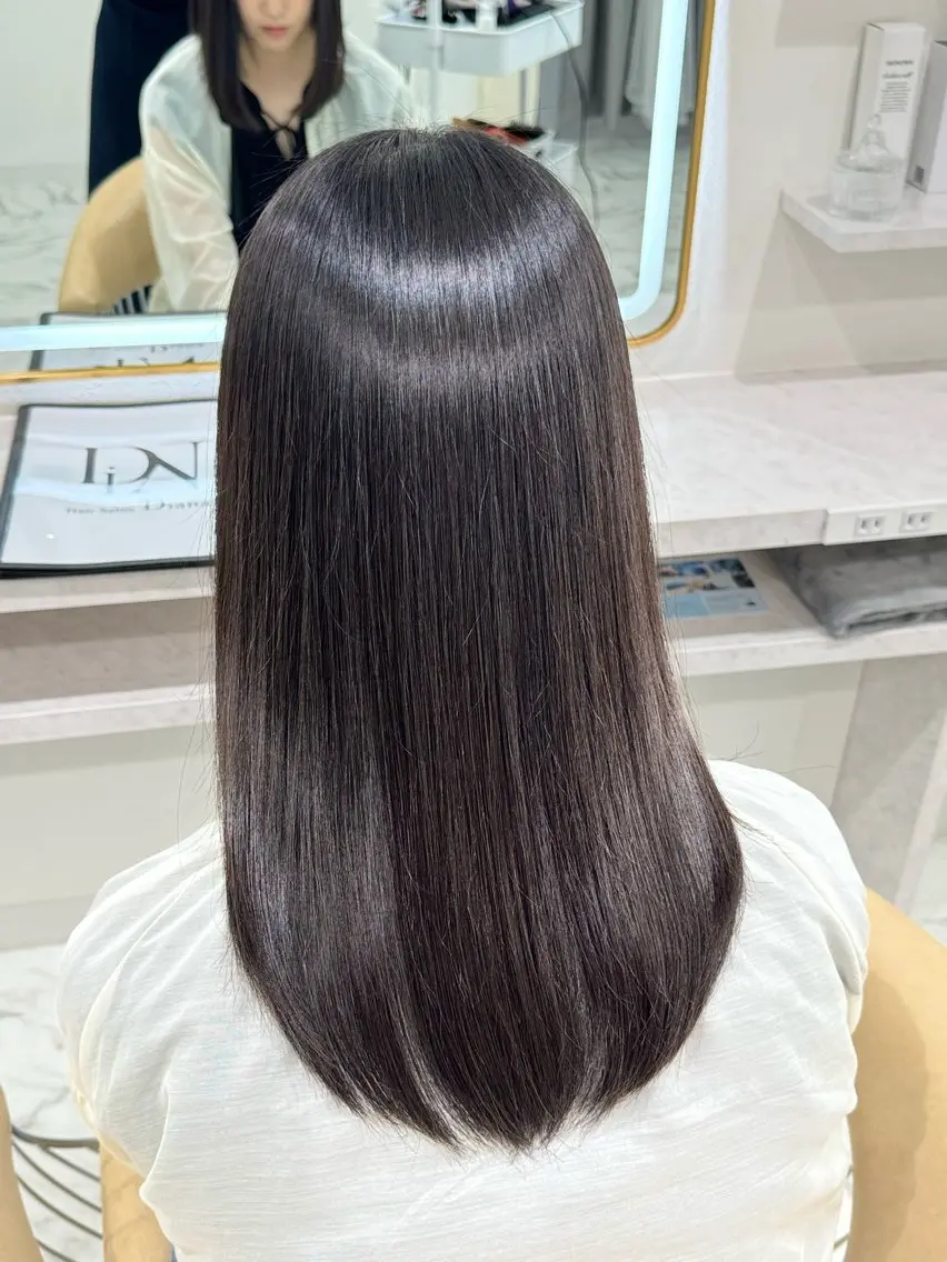 セミロング トリートメント ヘアカラー 韓国ヘアーサロン MARIA🐈‍⬛のヘアスタイル