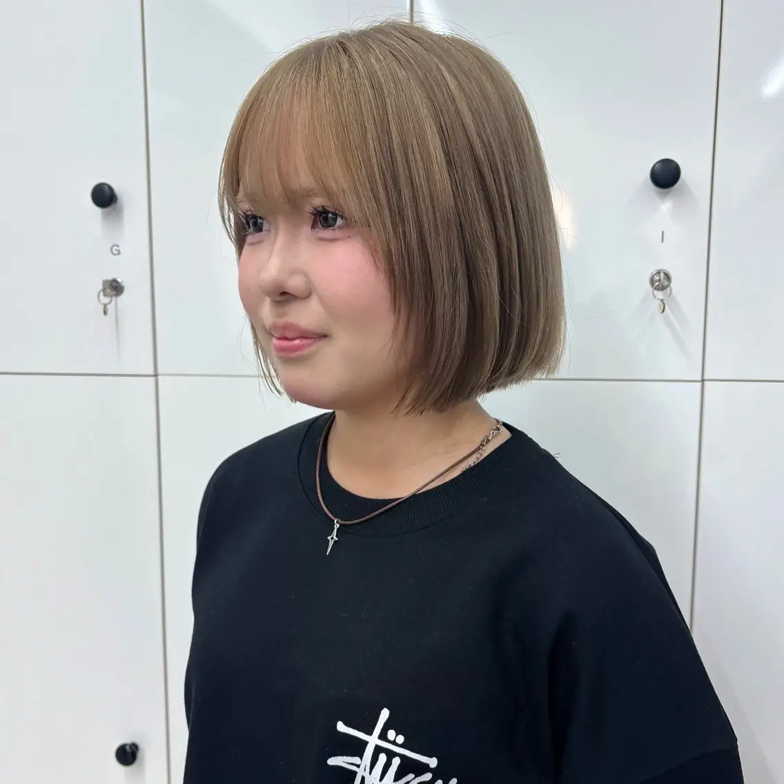 ショート カラー ベージュカラー ミルクティーベージュ 矢場町/8時-22時 JILLSTUDIOのヘアスタイル