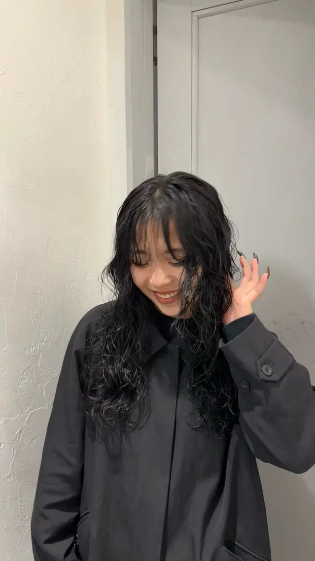 ロング カラー パーマ カット パーマ トリートメント naturalカラー / Rukaのヘアスタイル