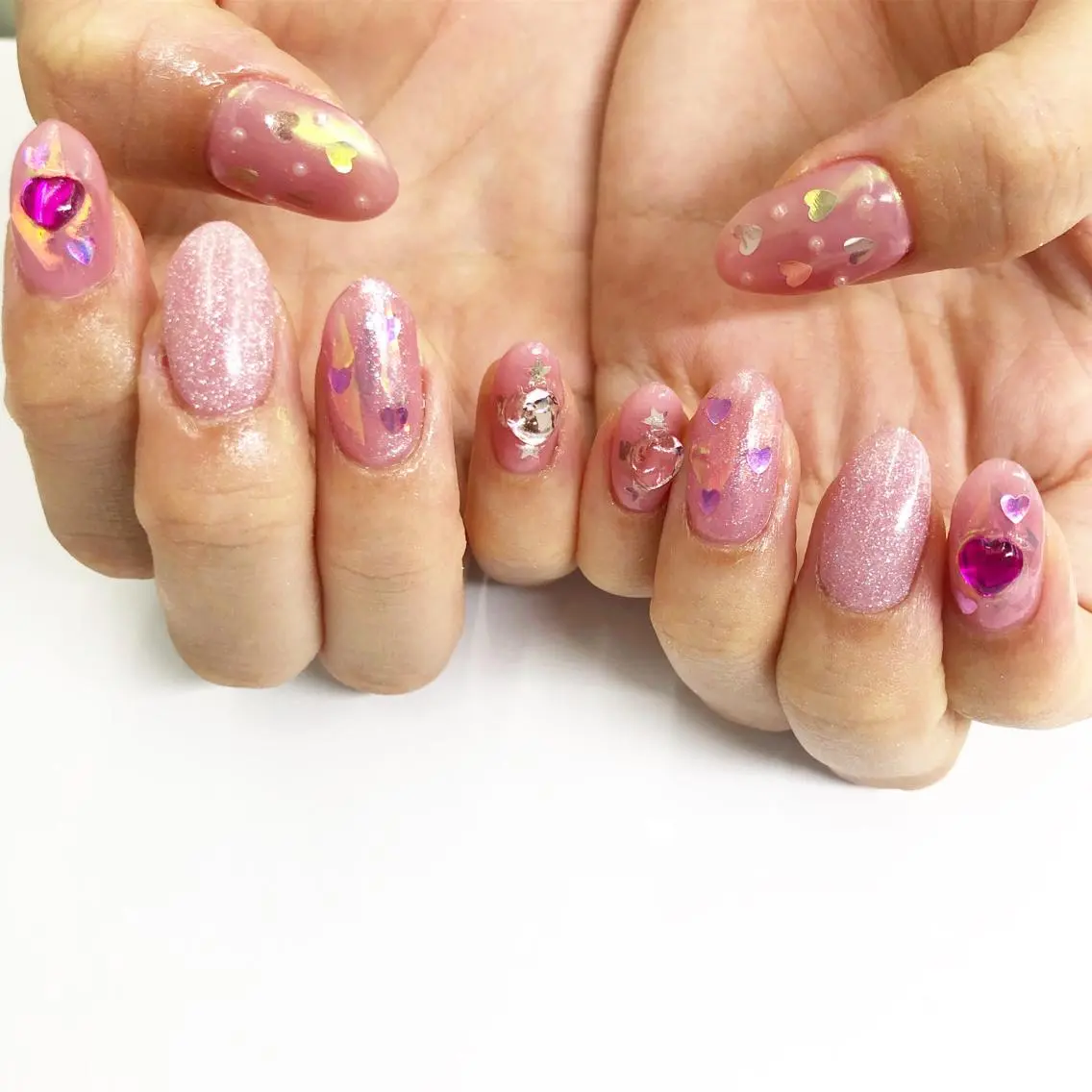 ネイル ピンク ハンドネイル Minami 🍓のネイルデザイン