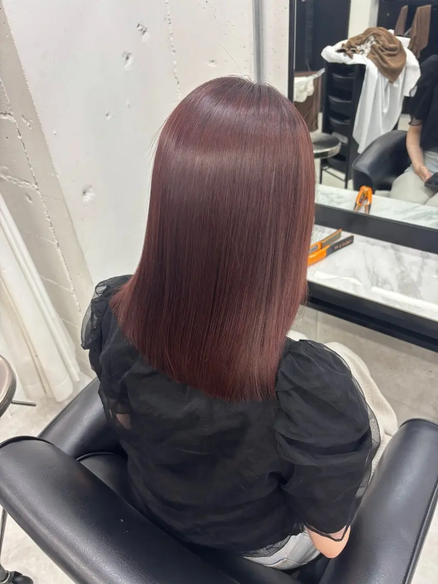 ミディアム カラー ヘアカラー ブリーチ/エクステ モデル募集中🖤のヘアスタイル