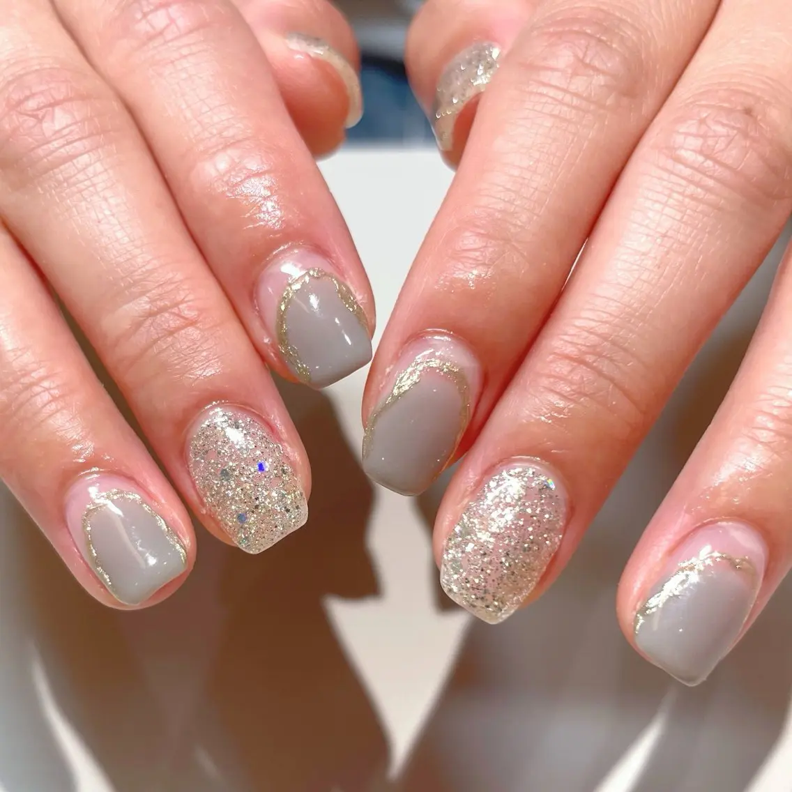 ネイル アートネイル Naho久屋大通🎀 ワンホン長さだし🫧のネイルデザイン