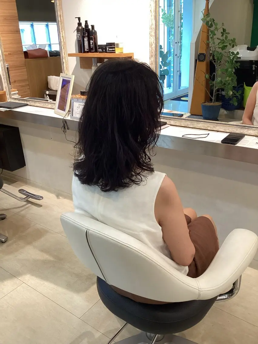 ロング カット ヘアカラー トリートメント hair bonitaのヘアスタイル