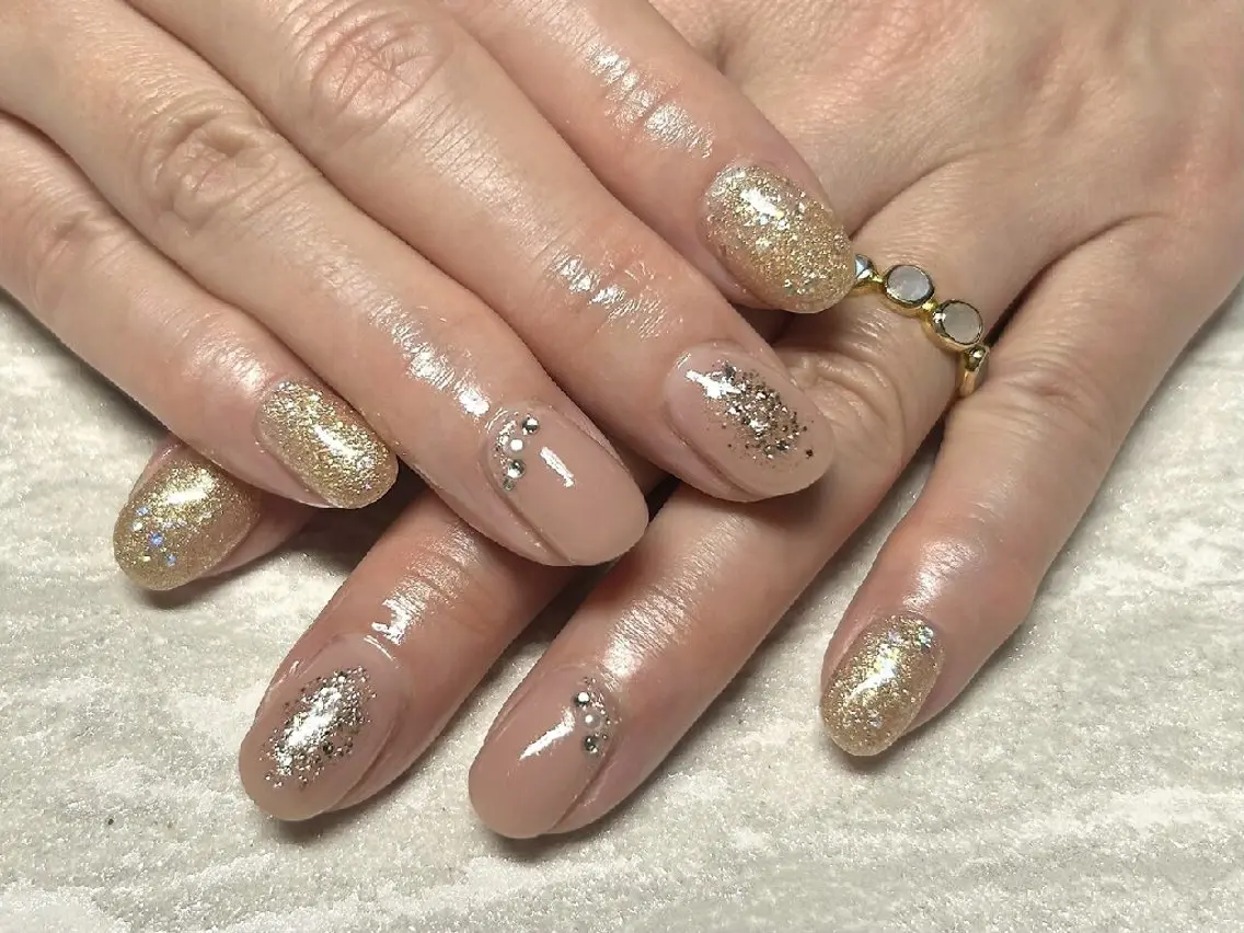 ネイル 韓国ネイル マグネットネイル ワンカラーネイル ピンク リボン ハンドネイル JULIE NAILのネイルデザイン