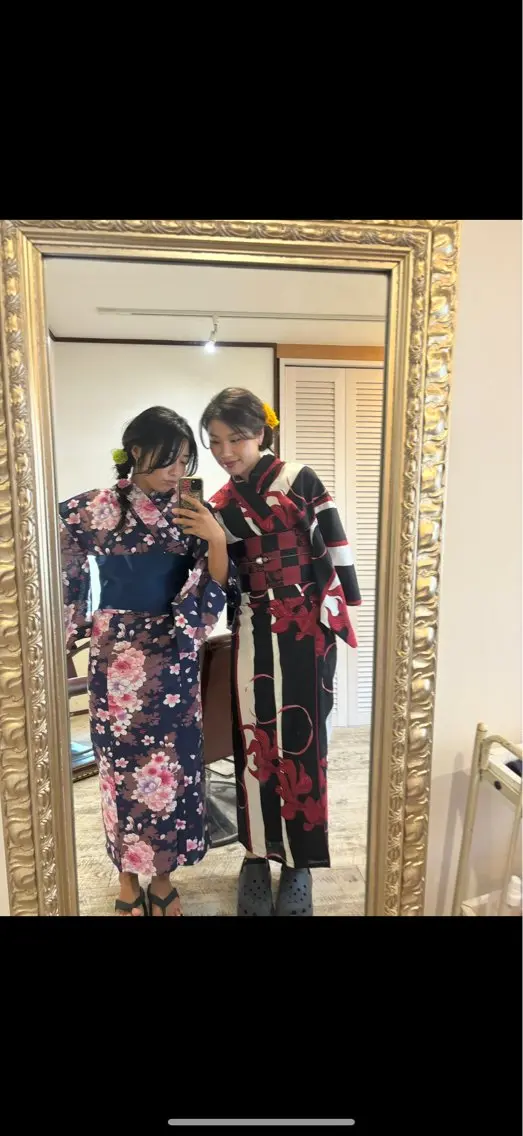 【ペア割】【お二人様】花火大会🎆お祭り🎐浴衣着付け+ヘアアレンジの写真
