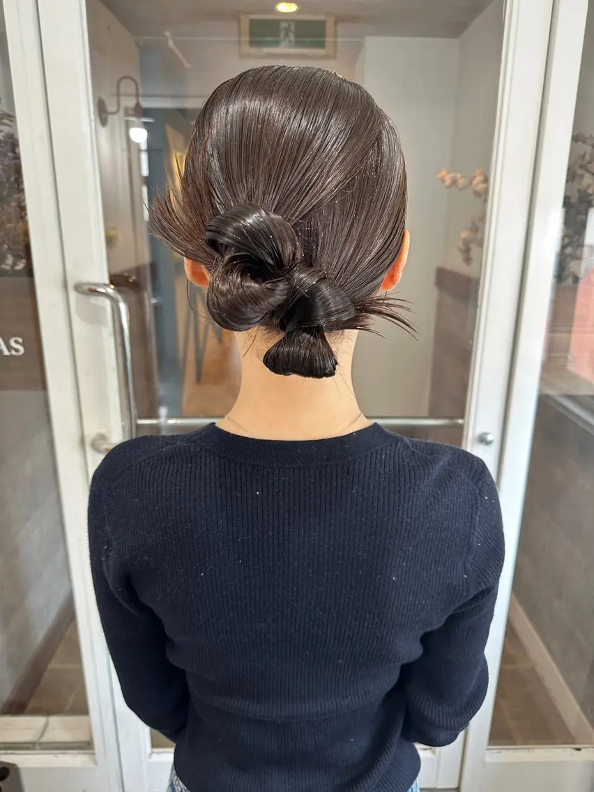 セミロング 宮﨑 あかねのヘアスタイル