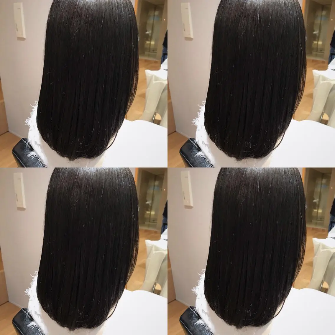 ミディアム カラー パーマ ヘアアレンジ グレージュ カット ヘアカラー トリートメント 松田 亮葉のヘアスタイル