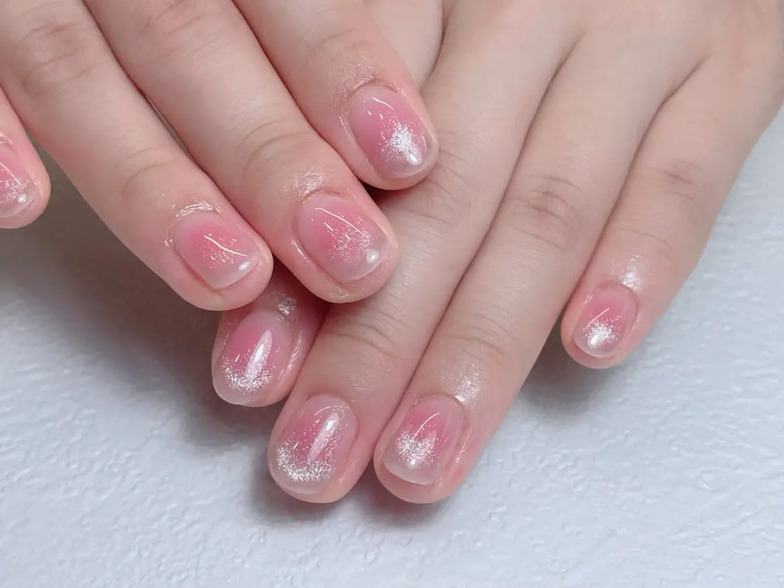 ネイル チークネイル 長さ出し フレンチネイル ジェルネイル 韓国ネイル 中野駅から2分 MEO NAILのネイルデザイン