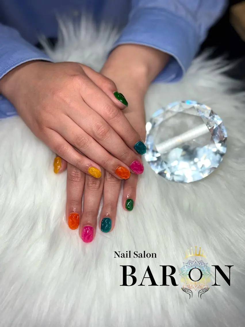 ネイル クリアネイル ワンカラーネイル ♛︎BARON♛︎ MASHIROのネイルデザイン