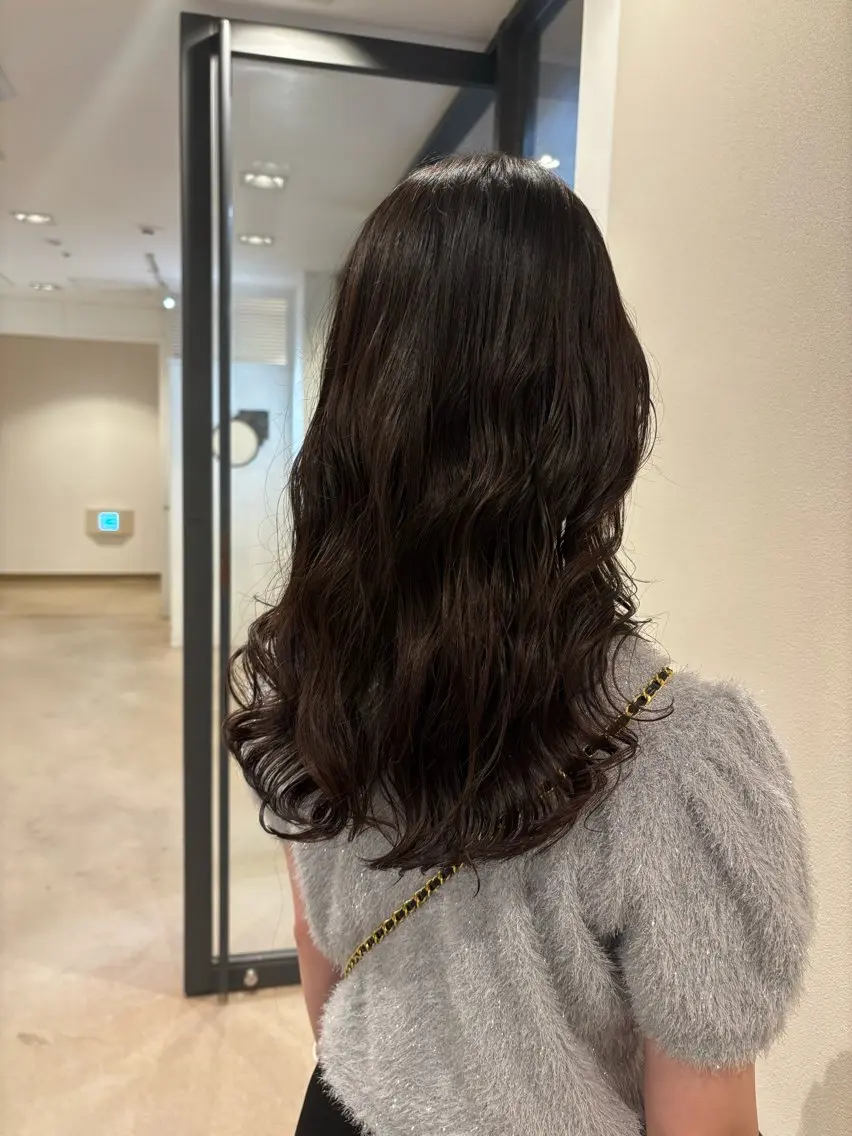 ロング パーマ オーガニックカラー/ 表参道/ルカのヘアスタイル
