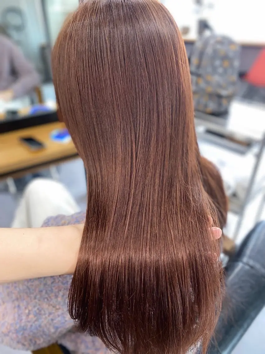 ロング カラー ヘアカラー トリートメント WAVY桜木町💜 艶カラー/せな✨️のヘアスタイル
