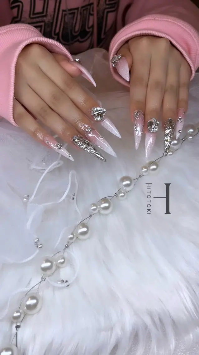 ワンホン/ギャル/ ロング/長さだし込みパーツ付け放題🎀の写真