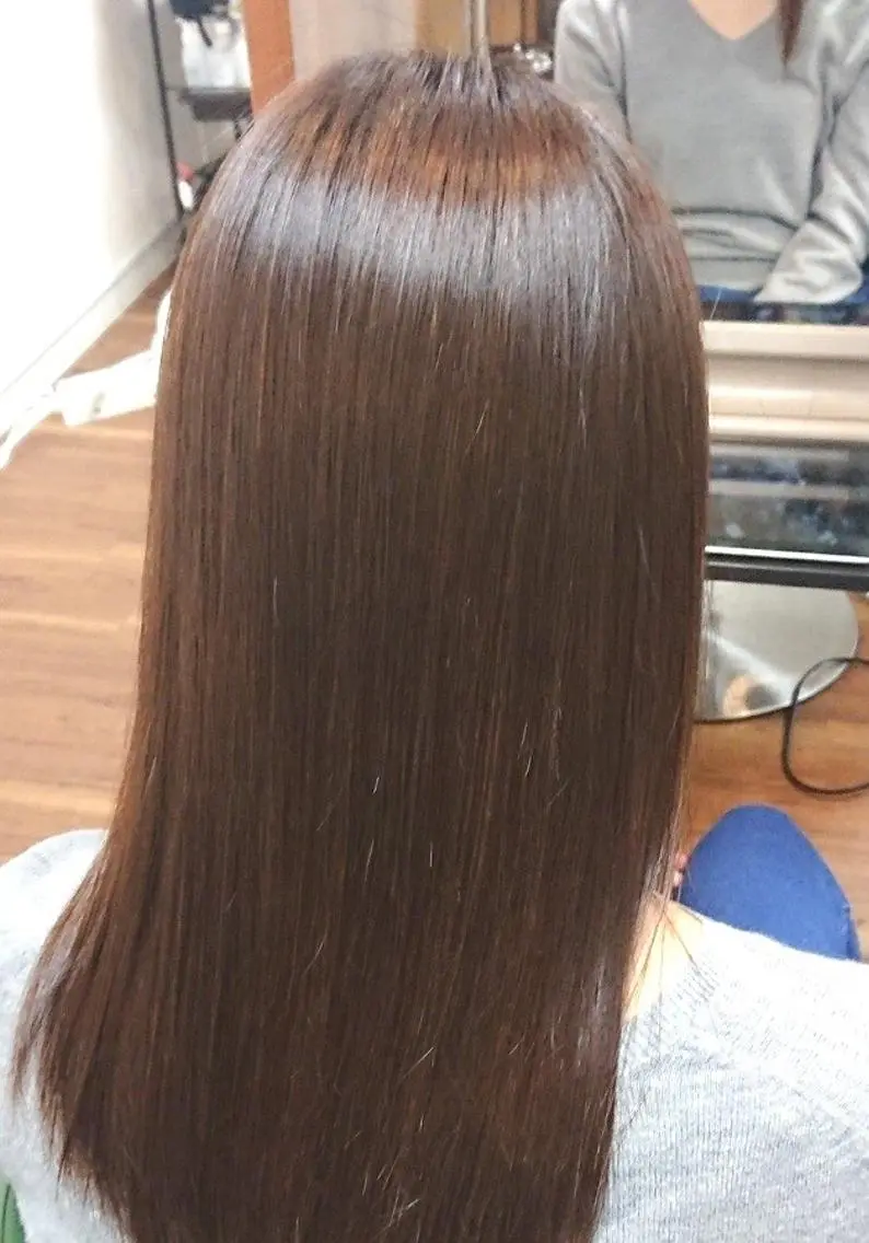 Cut&低ダメージ縮毛矯正or酸性ストレート&髪質改善PREMIUMmilbonトリートメントの写真