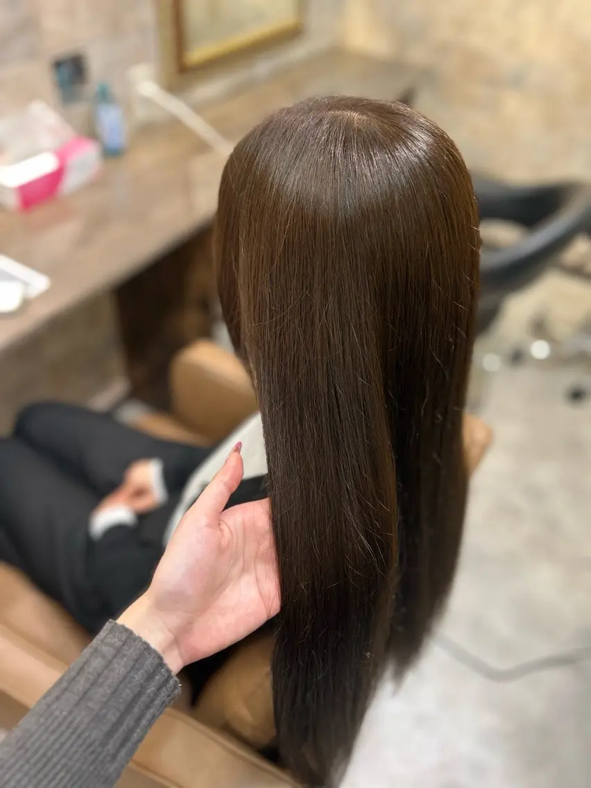 ロング カラー マエダ ミノリのヘアスタイル