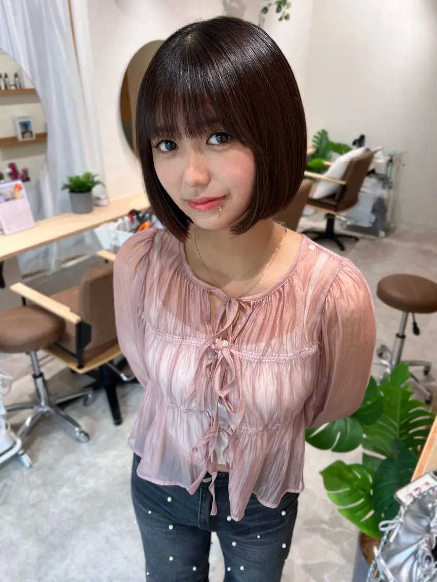 ショート ボブ Day .1のヘアスタイル