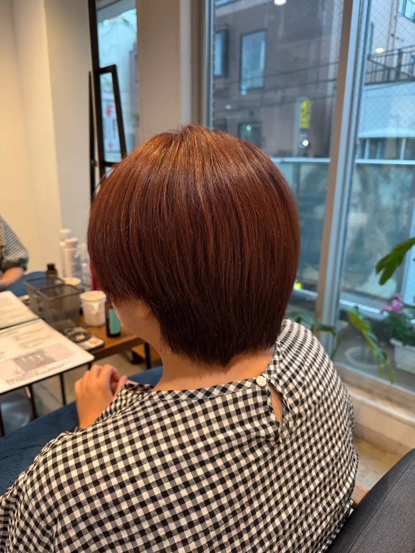 ショート カラー ブラウンカラー ハイライトカラー ピンクカラー ピンクブラウン ハイライト カット ヘアカラー 韓国ヘア/ハイトーン /レイヤー🎀Rinのヘアスタイル