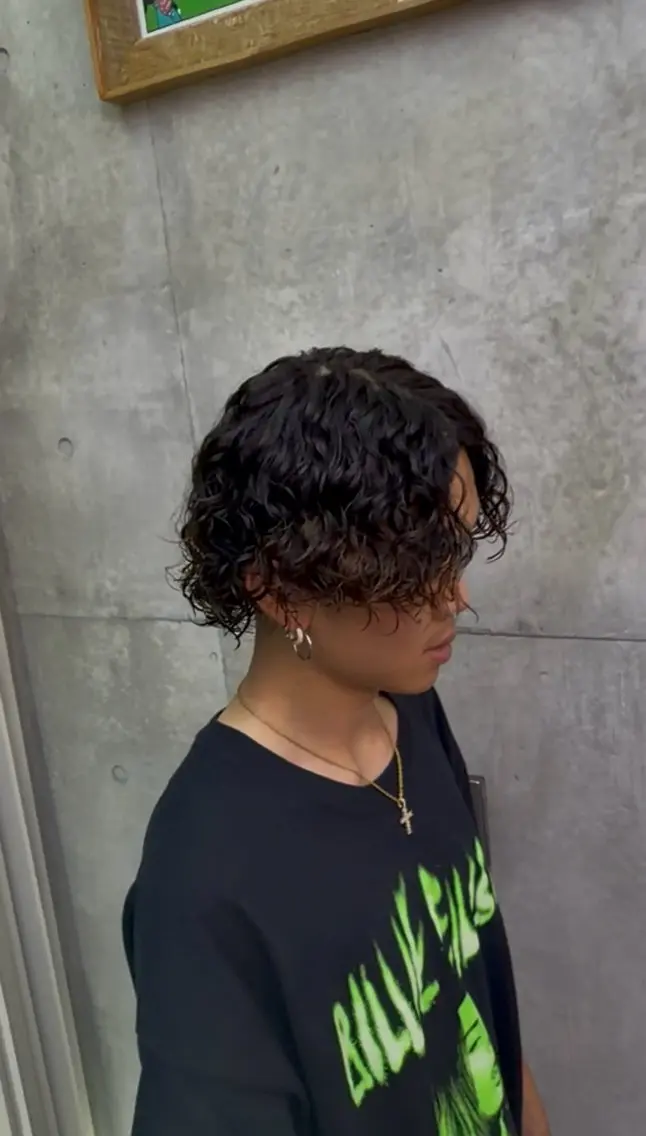 スパイラルパーマの写真