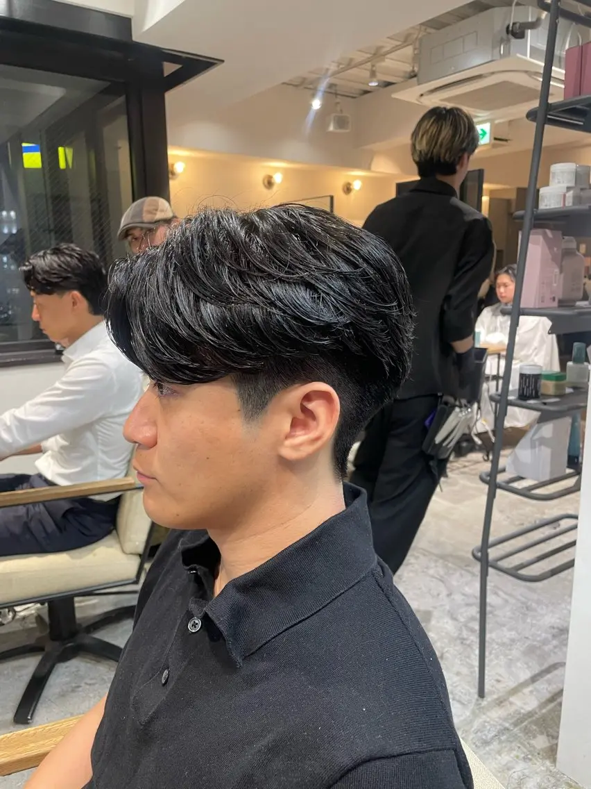 ショート パーマ メンズパーマ梅田 ・川副史晶のヘアスタイル